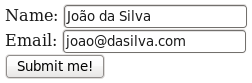 exemplo de formulário web